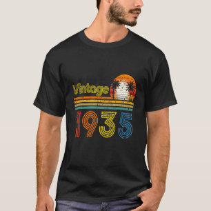 Camiseta Vintage 1935, 87 Anos, Homens E Mulheres