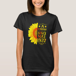 Camiseta Vintage 1937, 85 Anos, 85 de maio, Nascimento à Lu