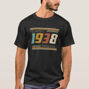 Camiseta Vintage 1938 Feita Em 1938 84º Aniversário, 84 A
