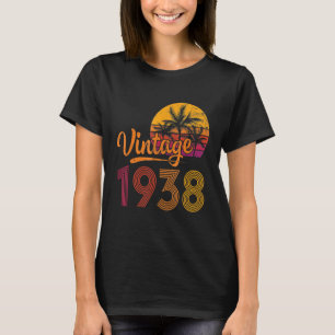 Camiseta Vintage 1938 Feita Em 1938 85º Aniversário Ol