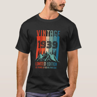 Camiseta Vintage 1939 Limited Edition 83º Aniversário, 83 A