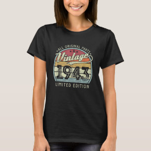 Camiseta Vintage 1943 Limited Edition 80 Anos 80 Bir