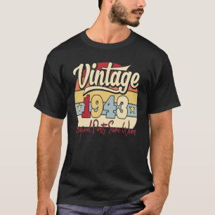 Camiseta Vintage 1943 Partes originais Algumas Vestem 80 B
