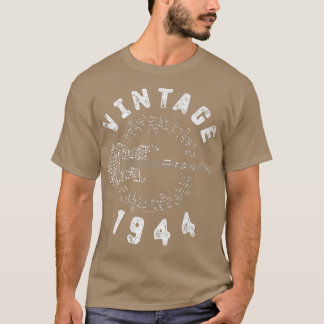 Camiseta Vintage 1944 Birthday Limited Edition Guitar Music