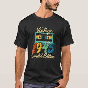 Camiseta Vintage 1945 Incrível Com 77 Anos De Idade, Retro