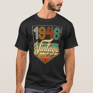Camiseta Vintage 1946 77th Birthday Gift Limited Edition 77
