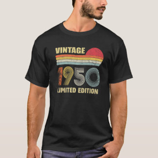 Camiseta Vintage 1950 Limited Edition 70 de presente Aniver