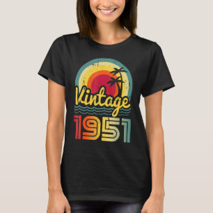 Camiseta Vintage, 1951, 71 anos, 71 anos, homens e mulheres