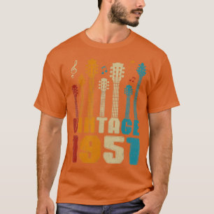 Camiseta Vintage 1951 Guitarista Amava Par de Aniversário