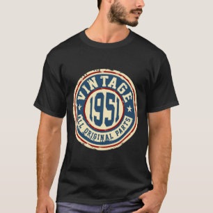 Camiseta Vintage 1951 todas as peças do original