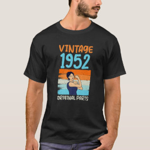 Camiseta Vintage 1952 Aniversário T S 70 Anos