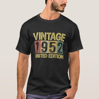 Camiseta Vintage 1952 Bday 70 Anos Aniversário De 70 Engraç