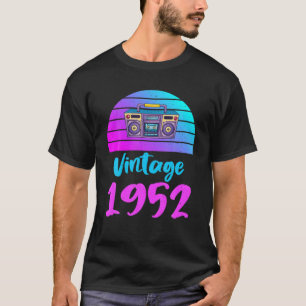 Camiseta Vintage 1952 T Vintage Birthday Graphic Design