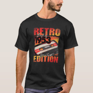 Camiseta Vintage 1953 T Melhor De 1953 Cassette Tape 69Th B