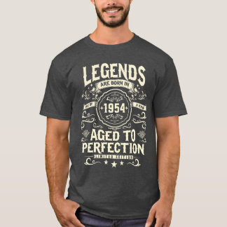 Camiseta Vintage 1954 Legends Born 6970 Years Ago boy