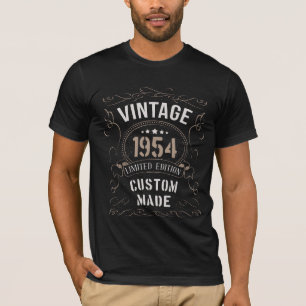 Camiseta Vintage 1954 Limited Edition Personalizada