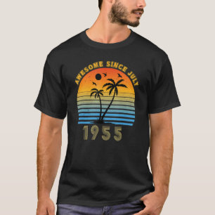 Camiseta Vintage 1955 67th Birthday Incrível desde a Cimeir