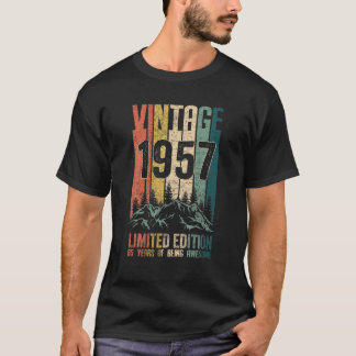 Camiseta Vintage 1957 Birthday Gifts Limited Edition 65 Ano