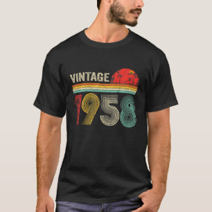 Camiseta Vintage 1958 - 63ª Aniversário Com Dificuldade - 6