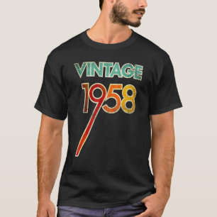 Camiseta Vintage 1958 63rd Birthday Outfit For Men Women 63