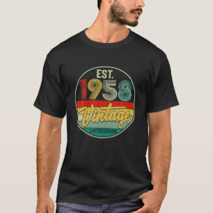 Camiseta Vintage 1958 64th Birthday Decorations Men Women