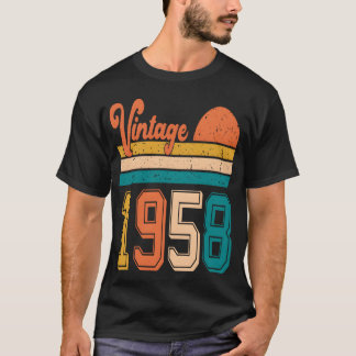 Camiseta Vintage 1958 birthday gift boy