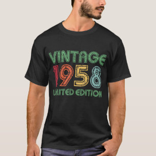 Camiseta Vintage 1958 Limited Edition 66 - Aniversário