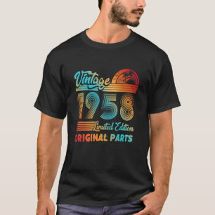 Camiseta Vintage 1958 Original Parts 64th Birthday