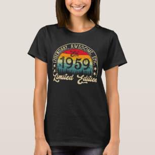 Camiseta Vintage 1959 1959 63º Aniversário 63 Anos