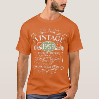 Camiseta Vintage 1959 62nd Birthday Gift Men Design