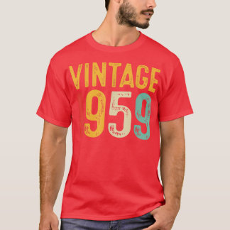 Camiseta Vintage 1959 63rd Birthday Decoration Men Women 63