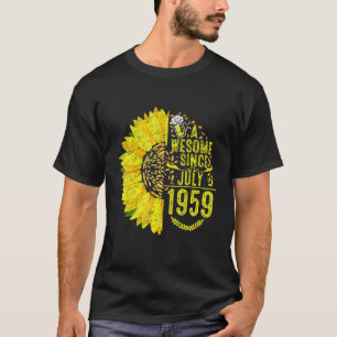 Camiseta Vintage 1959 Engraçado 63 anos de idade 63 de julh