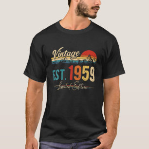 Camiseta Vintage 1959 Retro 63 Anos Sendo Incrível 63Rd