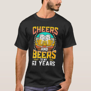 Camiseta Vintage 1959 Saúde E Cerveja Aos Meus 61 Anos
