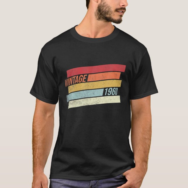 Camiseta Vintage 1960 Aniversário (Frente)