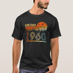 Camiseta Vintage 1960 Retro 60th Birthday Gift Fun B-day 60