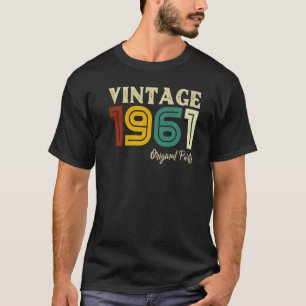 Camiseta Vintage 1961 60º aniversário Homens Mulheres 60 an