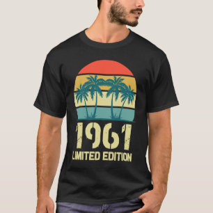 Camiseta Vintage 1961 Aniversário para Homens 1961 Aniversá