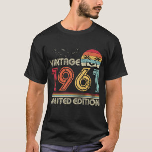 Camiseta Vintage 1961 Limited Edition 63. Aniversário