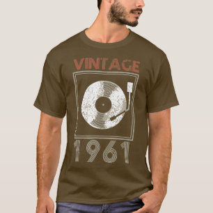 Camiseta Vintage 1961 Vinyl Record Funny Music DJ 60th