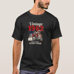 Camiseta Vintage 1962 60º Caminhoneiro De Aniversário De 60