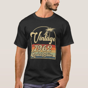 Camiseta Vintage 1962 60Th Birthday Limited Edition 60 Anos