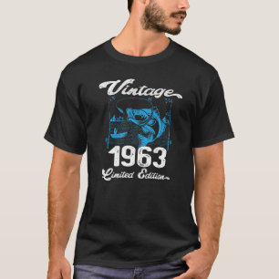 Camiseta Vintage 1963 59 Anos Pescadores De Pesca Birthda
