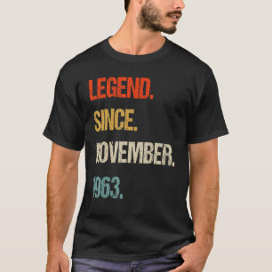 Camiseta vintage 1963 60º aniversário retrô 60 anos