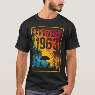Camiseta Vintage 1963 60 Anos 60 Anos Aniversário 1