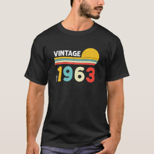 Camiseta Vintage 1963 60th Birthday Gifts 60 Anos