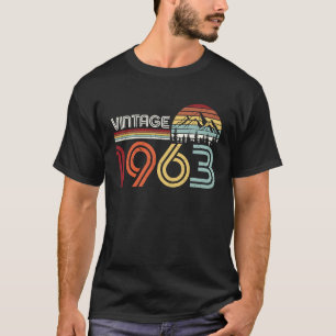 Camiseta Vintage 1963 60th Birthday Turning 60 Year Old Bd