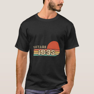 Camiseta Vintage 1963 For Men Gift Idea 60º Aniversário 60