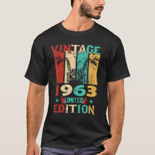 Camiseta Vintage 1963 Limited Edition 60th Aniversário 60 A