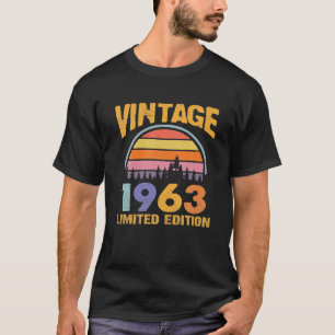 Camiseta Vintage 1963 Limited Edition Oferece 60 Anos